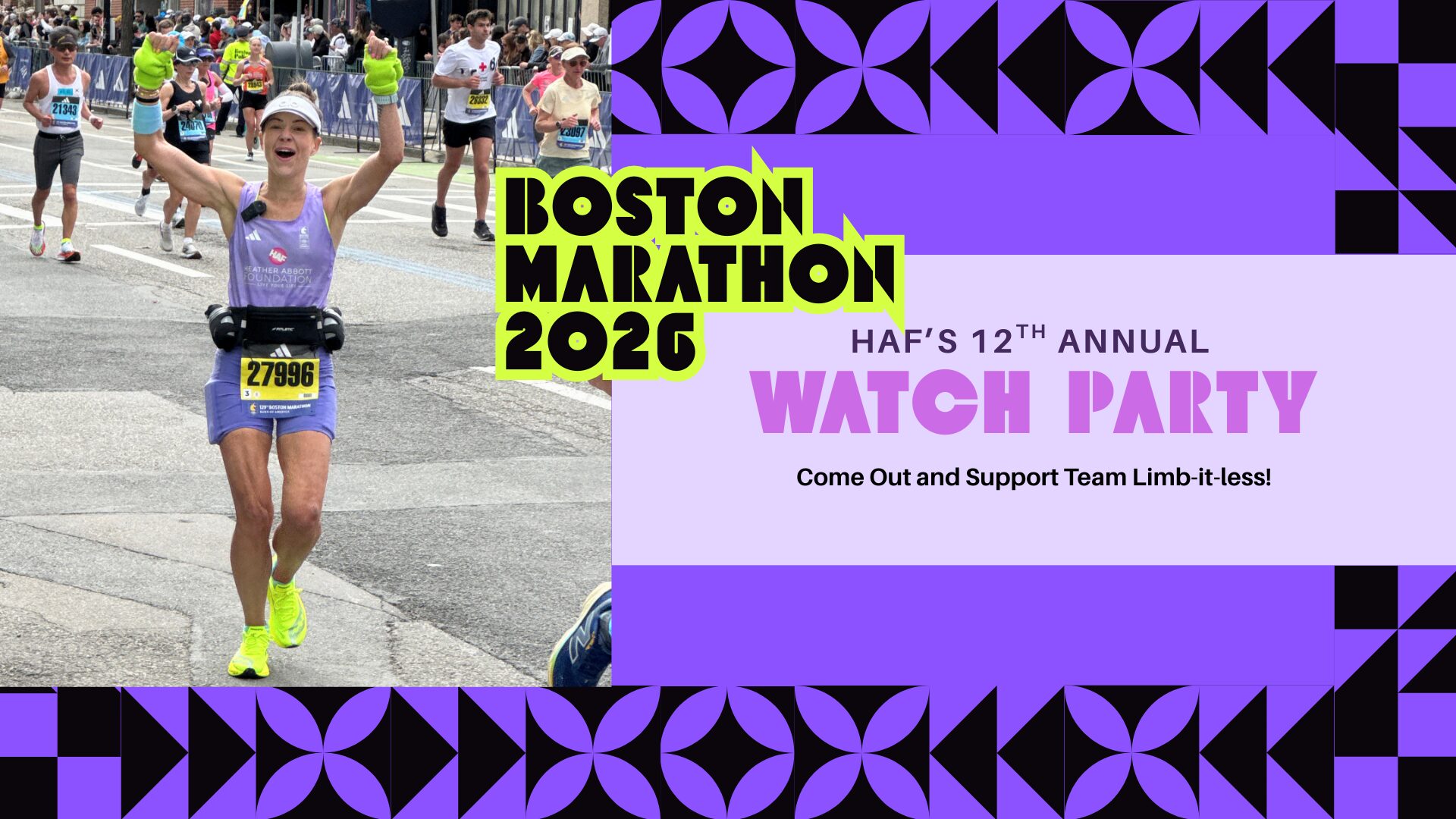 Join Us for the 12th Annual HAF Boston Marathon Watch Party